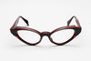 Christan black + red cateye 70's